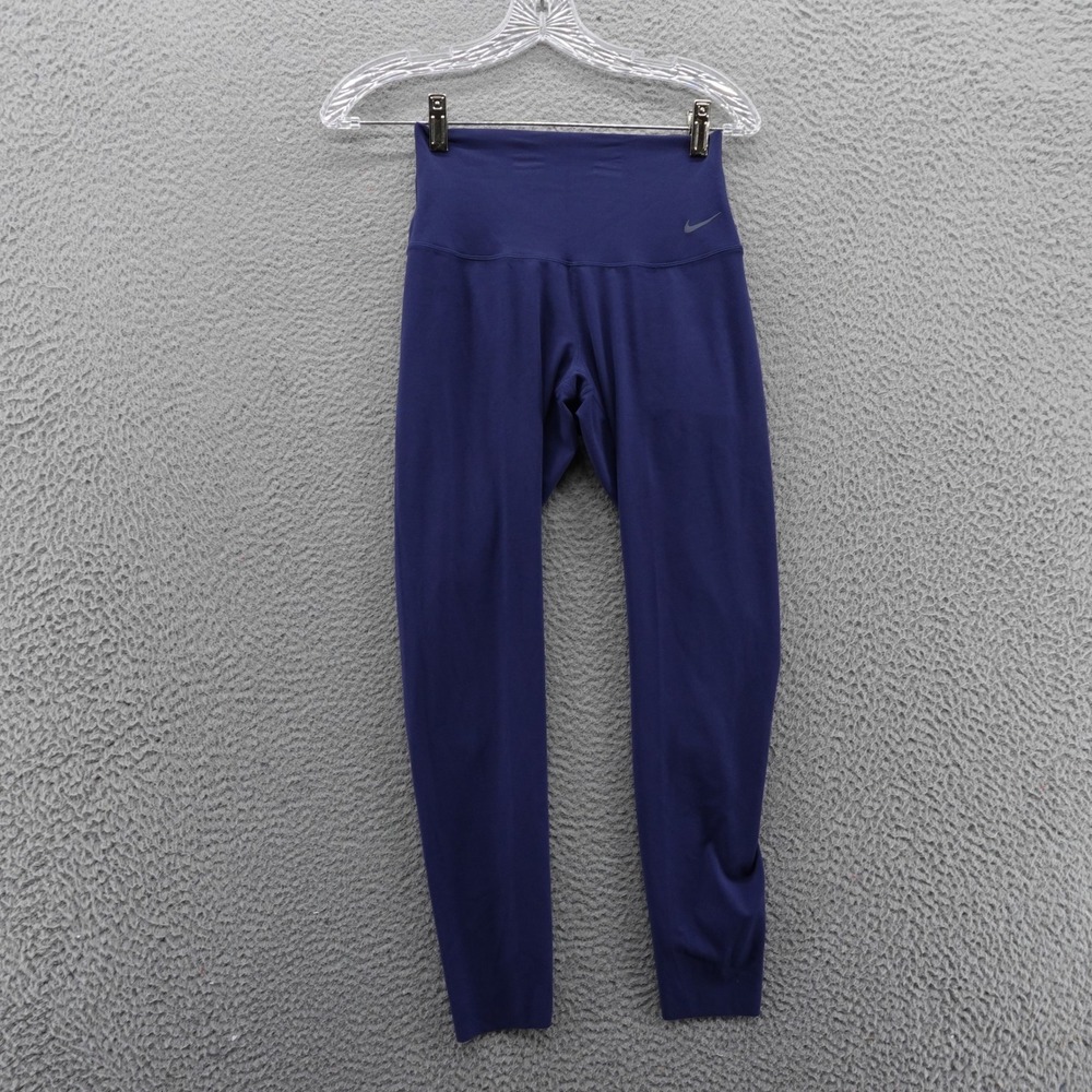 Nike Zenzy Dri-FIT Leggings Womensâ Small Blue High Rise 7/8 Length NEW $100